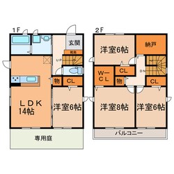 S.クローバーの物件間取画像